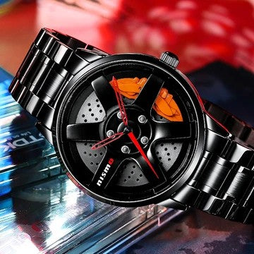 Stainless steel NISMO rim watch