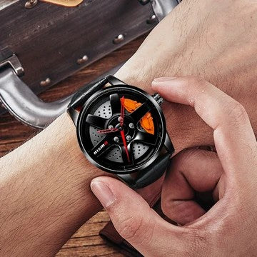 Stainless steel NISMO rim watch