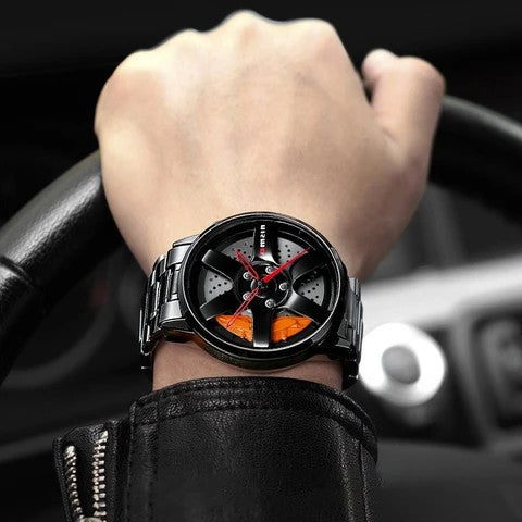 Stainless steel NISMO rim watch