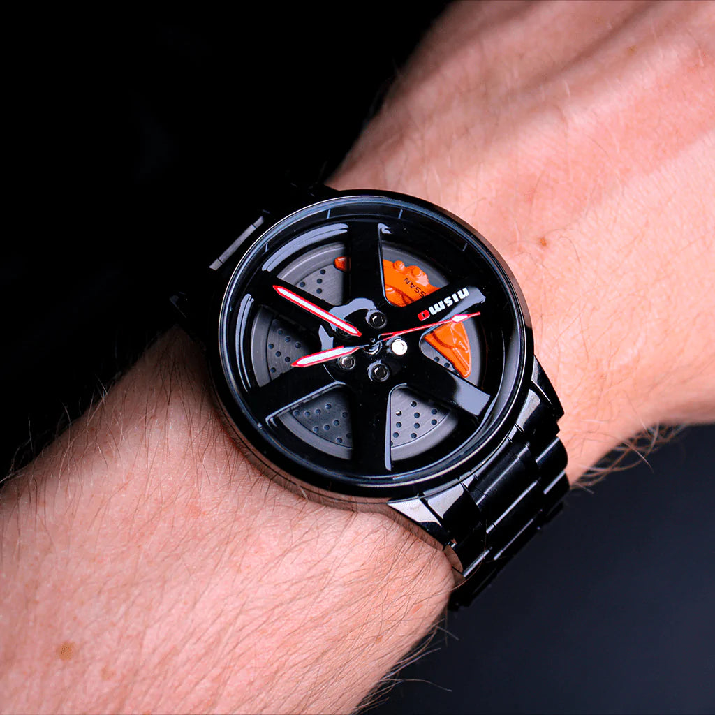 Stainless steel NISMO rim watch