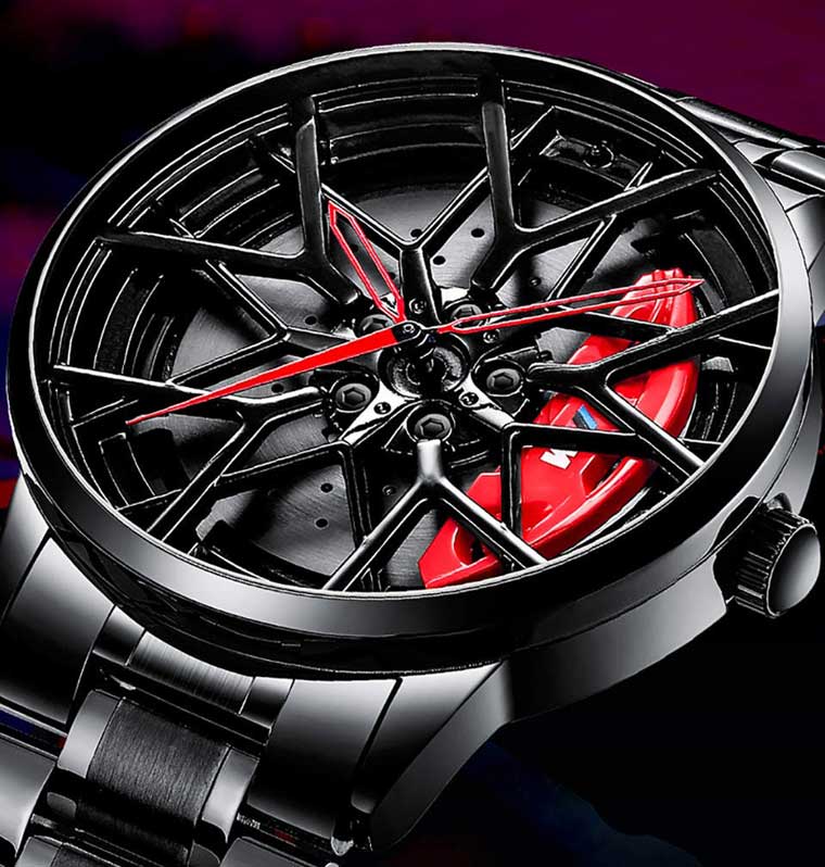 Stainless steel M edition rim watch