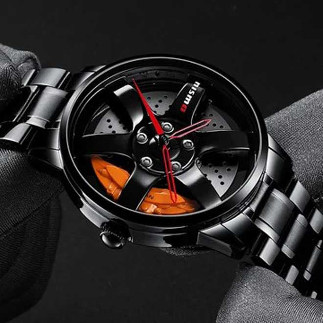 Stainless steel NISMO rim watch