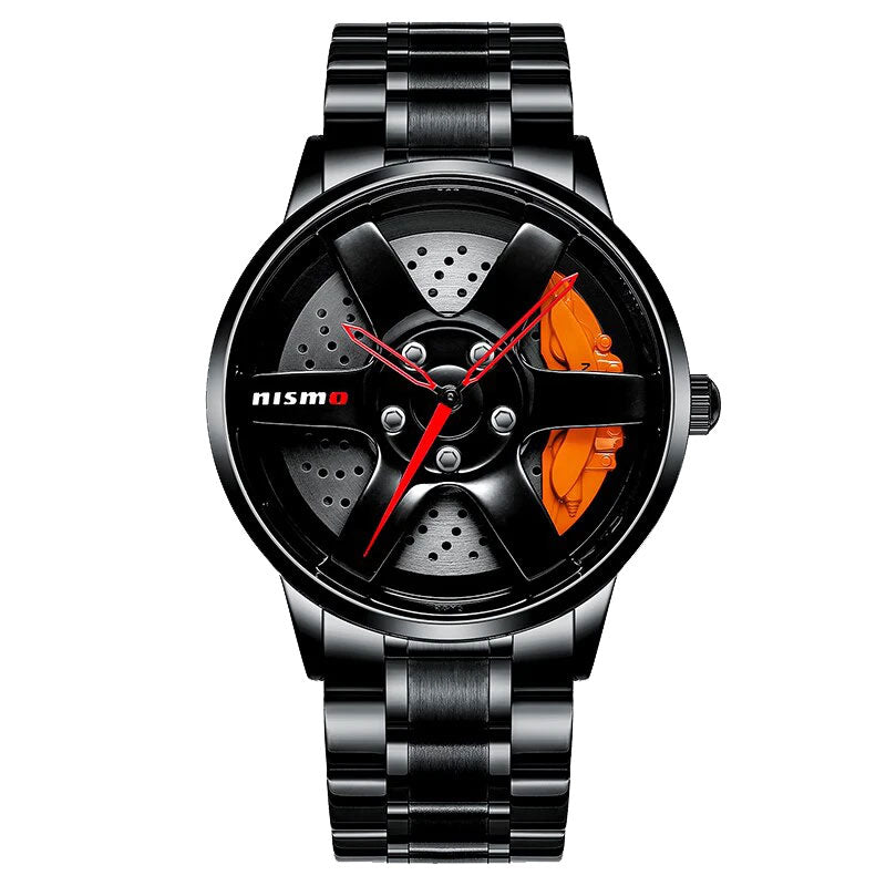 Stainless steel NISMO rim watch
