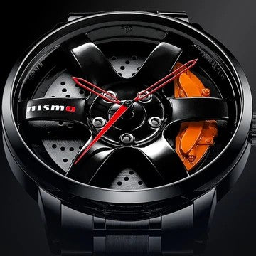 Stainless steel NISMO rim watch