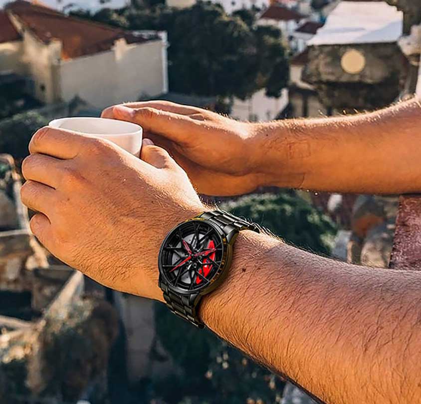 Stainless steel M edition rim watch