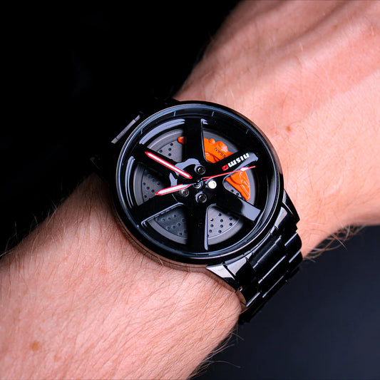Stainless steel NISMO rim watch
